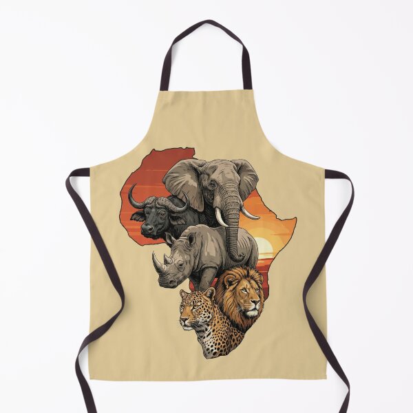 Item preview, African Big Five Animals Safari Wildlife Sunset designed and sold by d247.