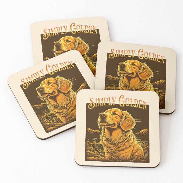 Item preview, Simply Golden Vintage Golden Retriever Retro Dog Lover Design designed and sold by Sachie's Studio.
