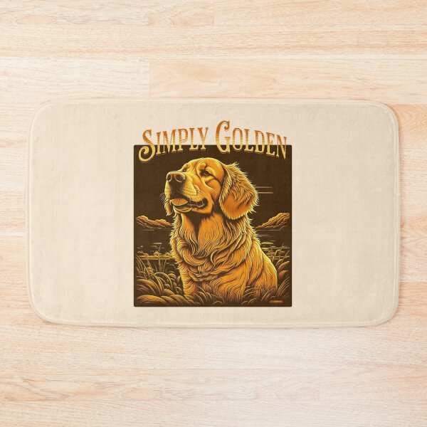 Item preview, Simply Golden Vintage Golden Retriever Retro Dog Lover Design designed and sold by Sachie's Studio.