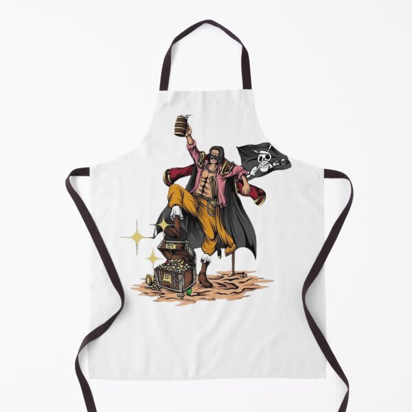 Item preview, Red-haired emperor pirate captain standing on treasure chest designed and sold by JohnnyFive8.