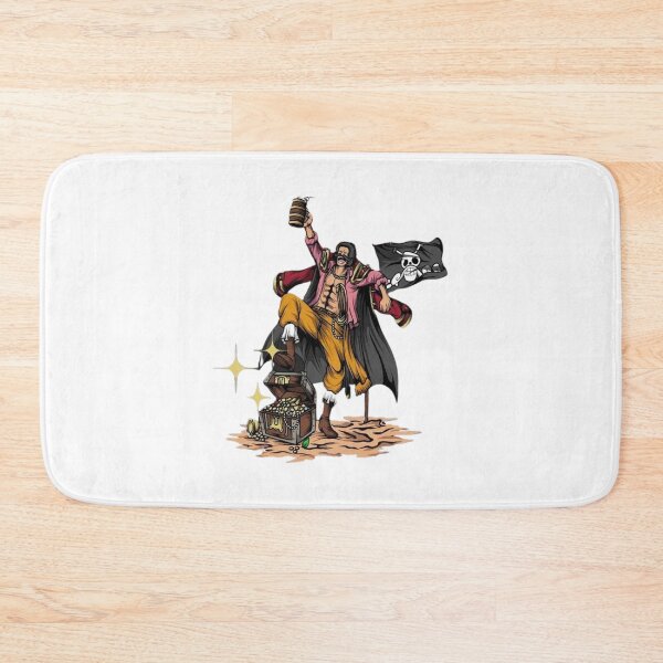 Item preview, Red-haired emperor pirate captain standing on treasure chest designed and sold by JohnnyFive8.