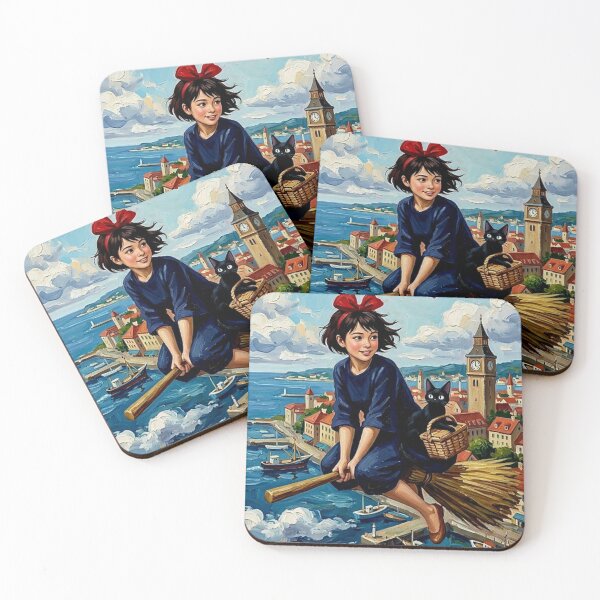 Item preview, Delivering Joy – Kiki's Delivery Service Fine Art Print designed and sold by Art's Diner.