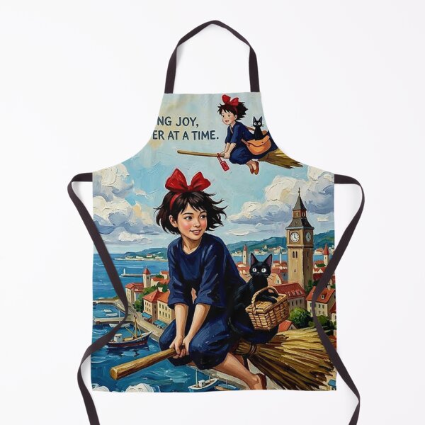 Item preview, Delivering Joy – Kiki's Delivery Service Fine Art Print designed and sold by Art's Diner.