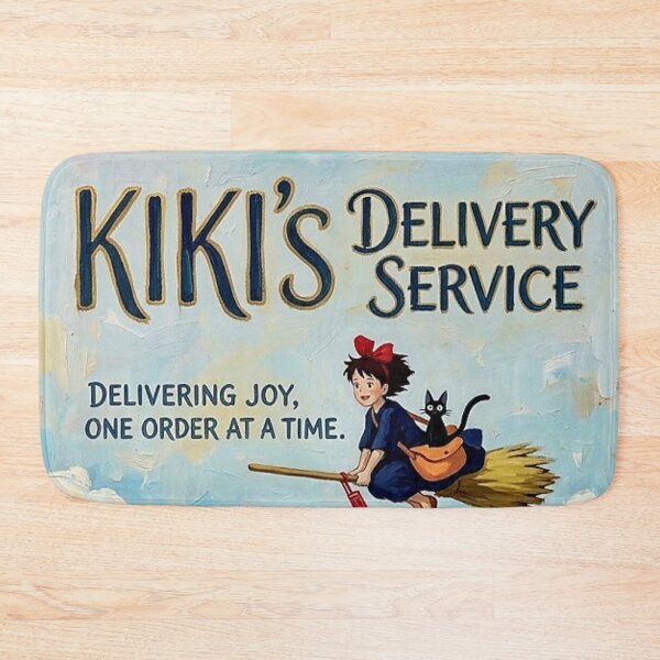 Item preview, Delivering Joy – Kiki's Delivery Service Fine Art Print designed and sold by Art's Diner.
