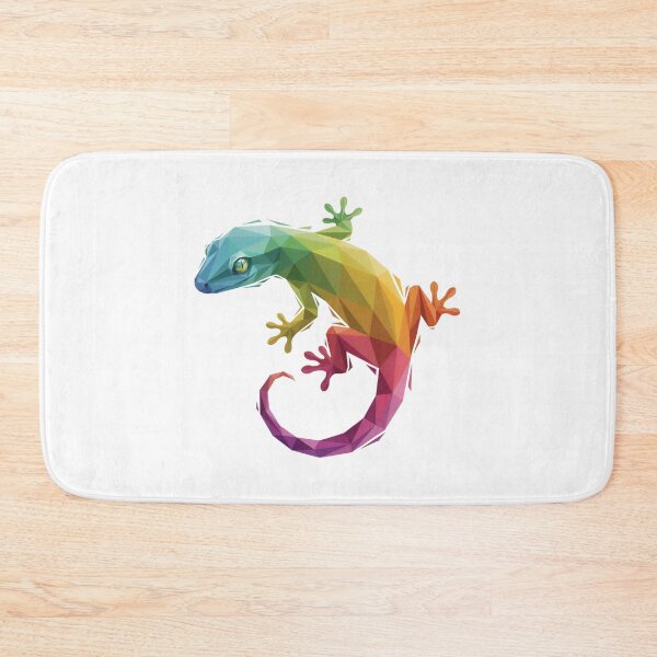 Item preview, Tribal Gecko - Rainbow Low Poly Gecko – Colorful Geometric Lizard Art Design designed and sold by ArcticFoxStudio.