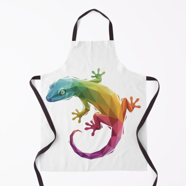 Item preview, Tribal Gecko - Rainbow Low Poly Gecko – Colorful Geometric Lizard Art Design designed and sold by ArcticFoxStudio.