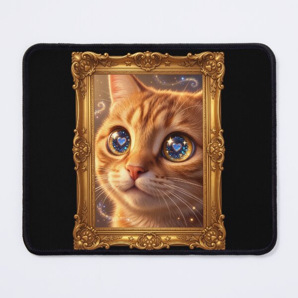 Item preview, Adorable 3D Animated Cat Art - Cute Chibi Kitten - Cat's Love Eyes designed and sold by FotoLibreStudio.