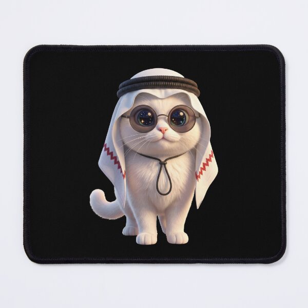 Item preview, Adorable 3D Animated Cat Art - Cute Chibi Kitten - Arabian Cat designed and sold by FotoLibreStudio.