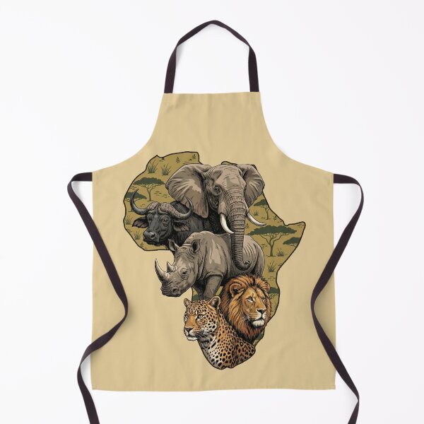 Item preview, African Big Five Wildlife Safari Map designed and sold by d247.
