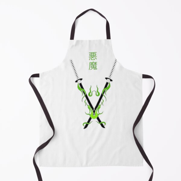 Item preview, Crossed samurai katanas with green demonic flames designed and sold by JohnnyFive8.