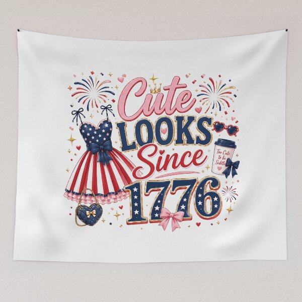 Item preview, Cute since 1776 America 250 | 4th of July designed and sold by Katybmadeit.