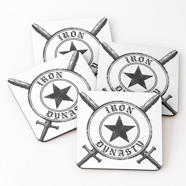 Item preview, Iron Dynasty Crossed Swords Star Grunge Badge Design designed and sold by FlorisnArt.