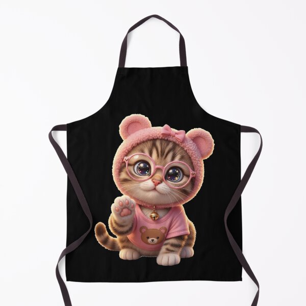 Item preview, Adorable 3D Animated Cat Art - Cute Chibi Kitten - TeddyBear Cat designed and sold by FotoLibreStudio.
