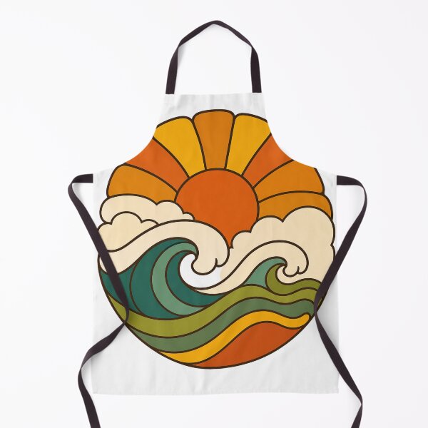 Item preview, Retro Groovy Waves - Groovy 70s Aesthetic Design designed and sold by VisualArtsOasis.
