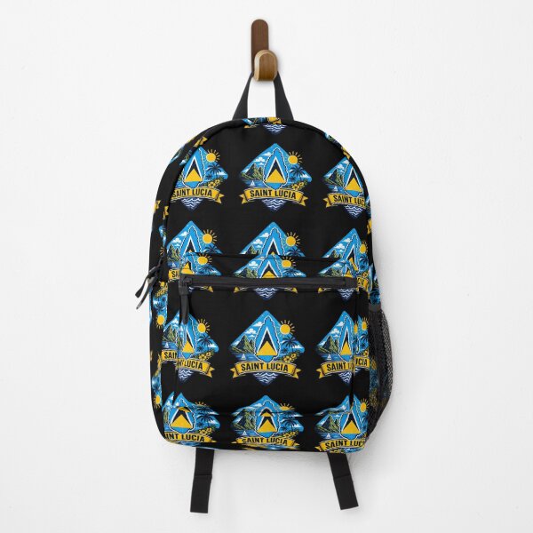 Item preview, Saint Lucia Flag Map designed and sold by scicilysimonee.