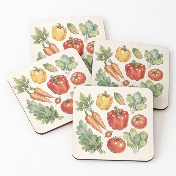 Item preview, Recipes – Watercolor Vegetables Cookbook Cover Design designed and sold by EmeraldeaArt.