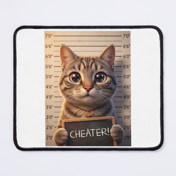 Item preview, Adorable 3D Animated Cat Art - Cute Chibi Kitten - Jail Cat designed and sold by FotoLibreStudio.