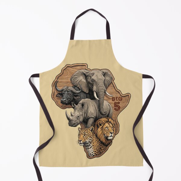 Item preview, African Big 5 Wildlife Safari Animals designed and sold by d247.
