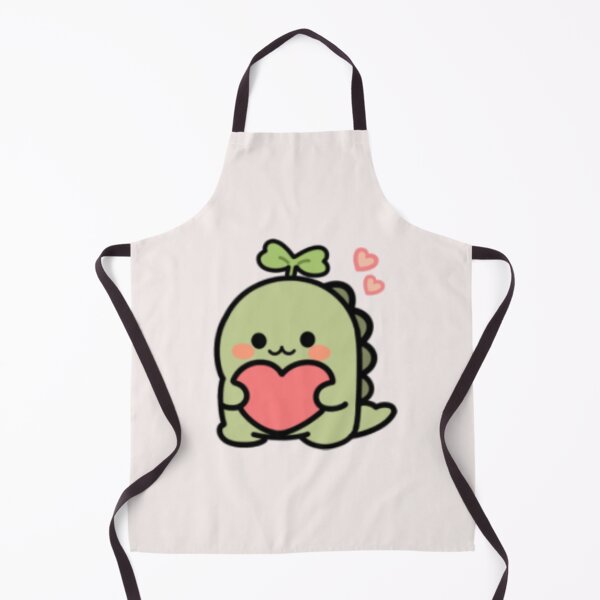 Item preview, Cute Dinosaur Holding Heart | Kawaii Love Dino Sticker designed and sold by SunCraftStudio.