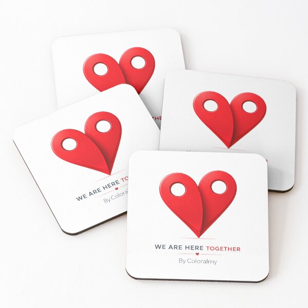 Item preview, We Are Here Together | We Are Here Together | Heart of Locations and Human Connection designed and sold by Coloralmy.