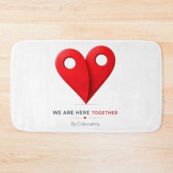 Item preview, We Are Here Together | We Are Here Together | Heart of Locations and Human Connection designed and sold by Coloralmy.