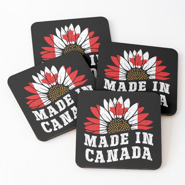 Item preview, Vintage Made in Canada Sunflower Retro Canadian Flag designed and sold by Dmetalx Art Apparel.