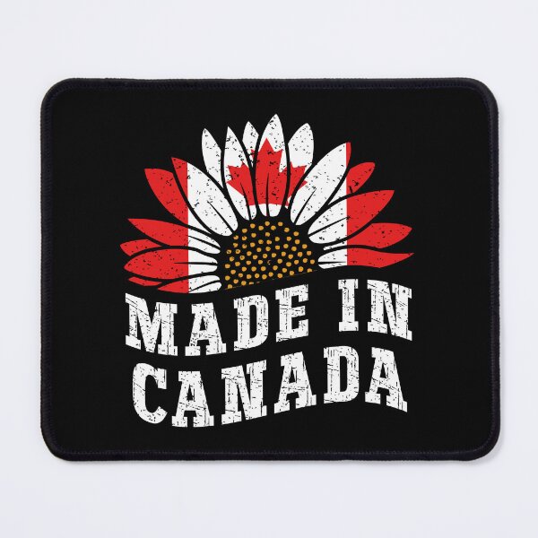 Item preview, Vintage Made in Canada Sunflower Retro Canadian Flag designed and sold by Dmetalx Art Apparel.