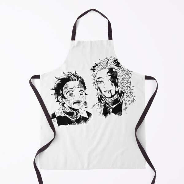 Item preview, Sun breathing protagonist crying next to the bloodied Flame Hashira designed and sold by JohnnyFive8.