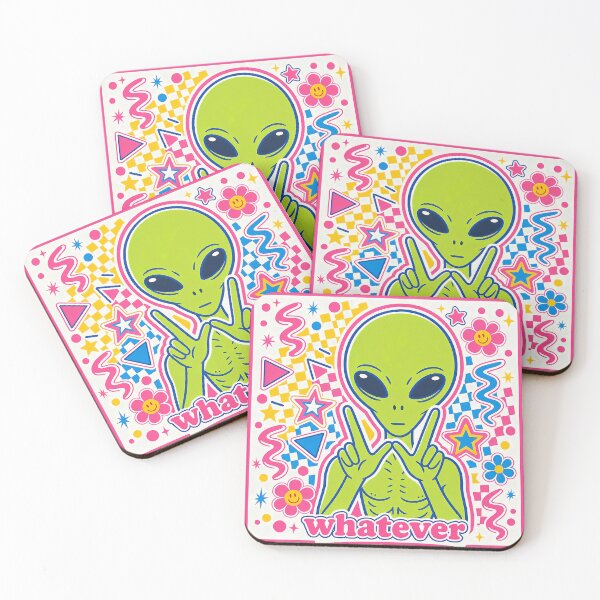 Item preview, Whatever Alien – Retro 90s Neon Alien Aesthetic  designed and sold by anabellstar design co.
