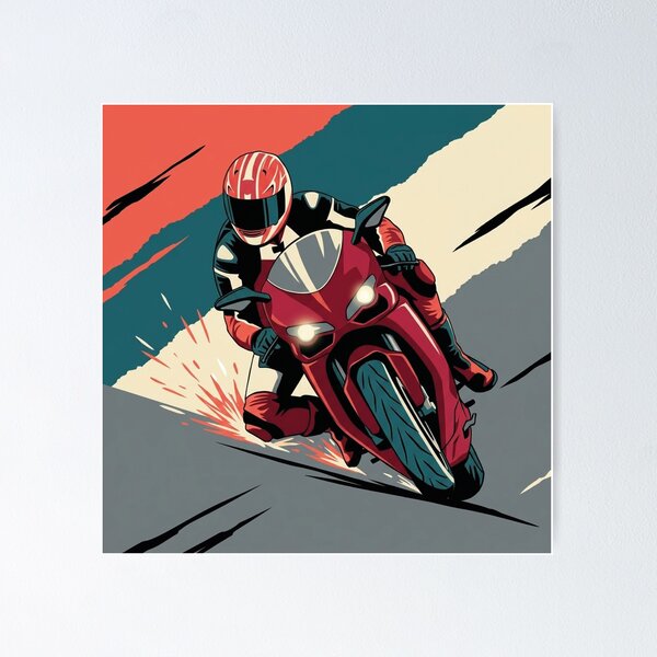 Item preview, Red Sportbike Apex Racer designed and sold by AVStudioS&S.