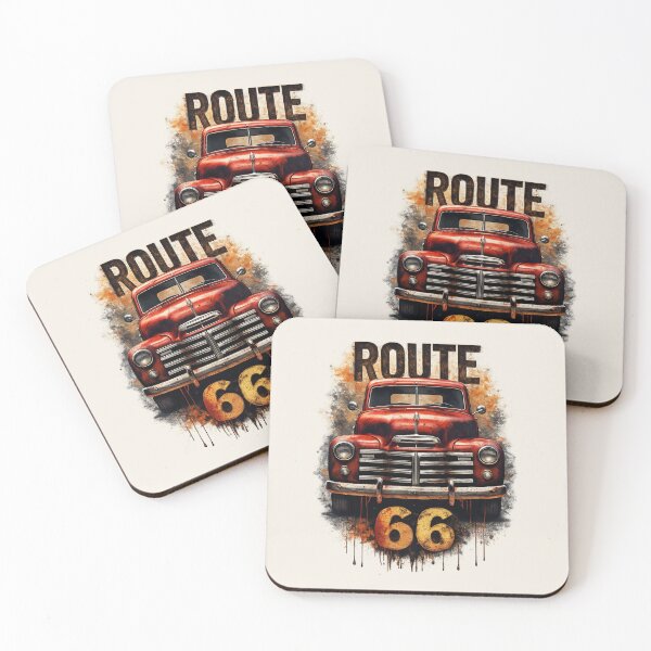 Artikelvorschau, Vintage Route 66 Classic Truck Retro American Car entworfen und verkauft von Retro Arabica.