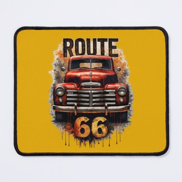 Item preview, Vintage Route 66 Classic Truck Retro American Car designed and sold by Retro Arabica.