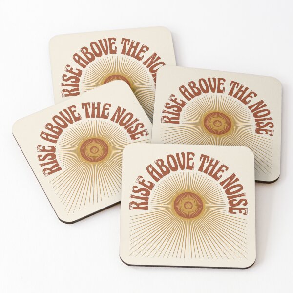 Item preview, Rise Above The Noise Retro Sunburst Motivational Design designed and sold by FlorisnArt.