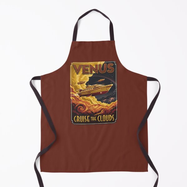 Item preview, Venus Retro NASA Travel Poster Cruise The Clouds designed and sold by RetroRewind Studio.