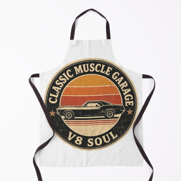 Item preview, Classic Muscle Garage ⭐ V8 Soul Retro Muscle Car Badge Gift designed and sold by UrbanPrintVibes.