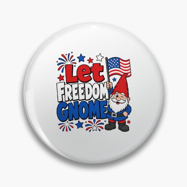 Item preview, Let Freedom Gnome | 4th of July designed and sold by Katybmadeit.