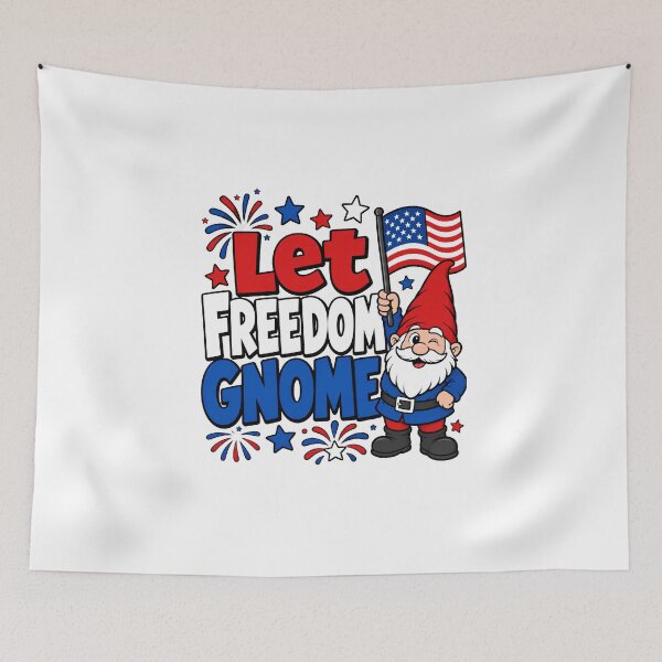Item preview, Let Freedom Gnome | 4th of July designed and sold by Katybmadeit.