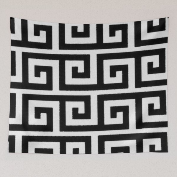 Item preview, Black and White Greek Key  designed and sold by ZedColors.