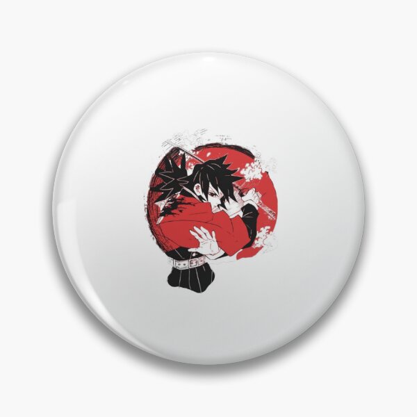 Item preview, Water breathing fluid waves slicing inside a red sun circle designed and sold by JohnnyFive8.