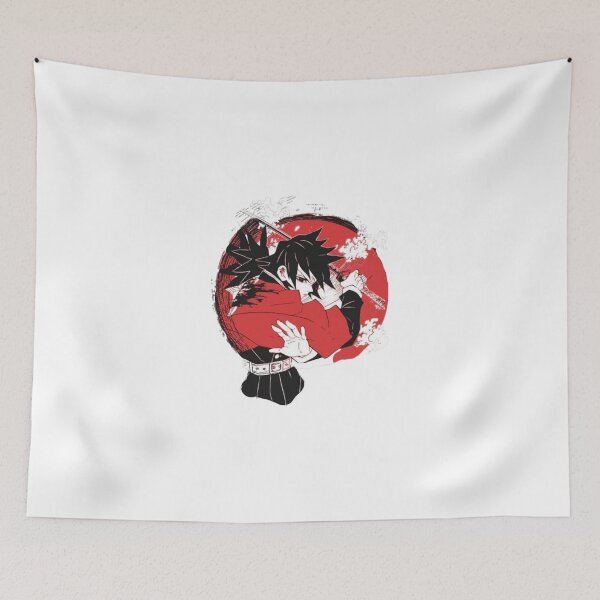 Item preview, Water breathing fluid waves slicing inside a red sun circle designed and sold by JohnnyFive8.