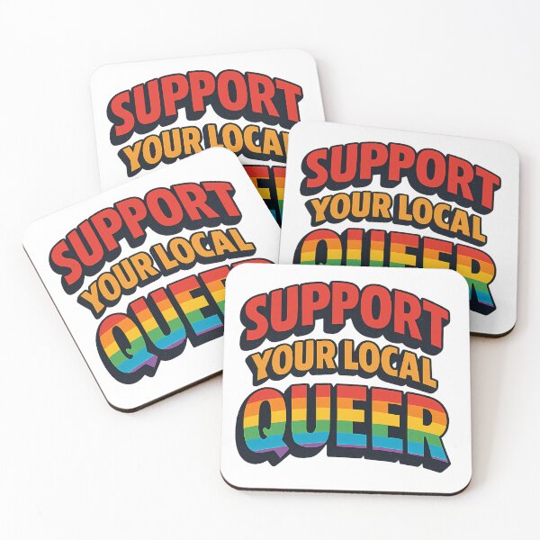 Item preview, Support Your Local Queer - Bold Retro Queer Pride designed and sold by Haus Of Sin.