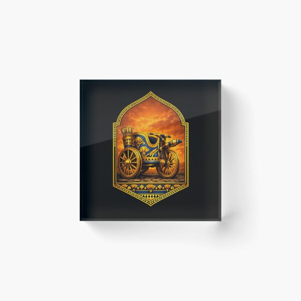 Item preview, War Chariot of Gold — Ancient Egyptian Battle Badge Art designed and sold by ArtoryWorks.