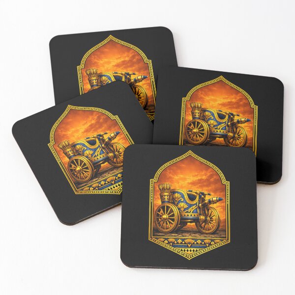 Item preview, War Chariot of Gold — Ancient Egyptian Battle Badge Art designed and sold by ArtoryWorks.
