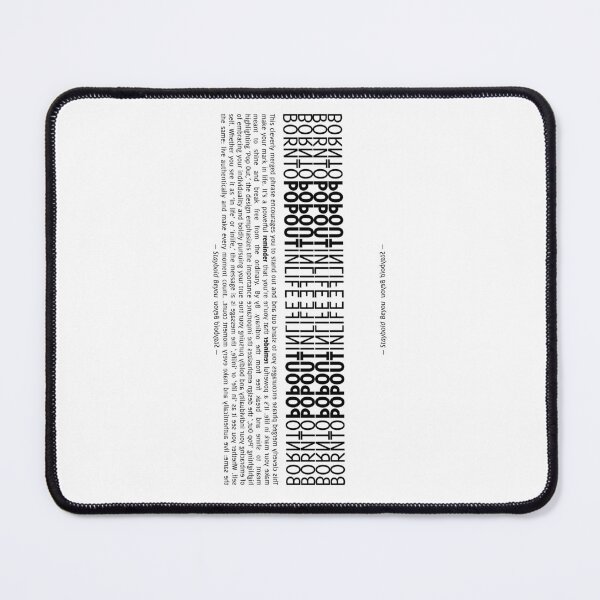 Item preview, Special Pattern: BORNTOPOPOUTINLIFE: Embrace Your Unique Path designed and sold by villacreativa.