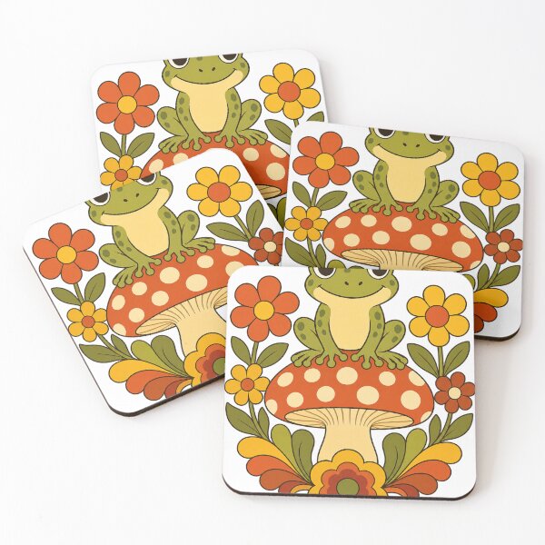 Item preview, Retro Groovy Frog - Groovy 70s Aesthetic Design designed and sold by VisualArtsOasis.