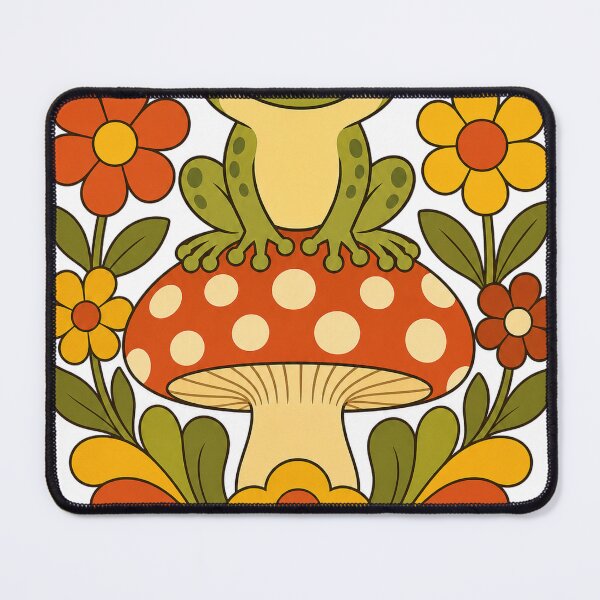 Item preview, Retro Groovy Frog - Groovy 70s Aesthetic Design designed and sold by VisualArtsOasis.