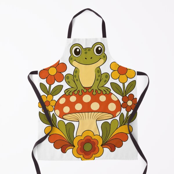 Item preview, Retro Groovy Frog - Groovy 70s Aesthetic Design designed and sold by VisualArtsOasis.