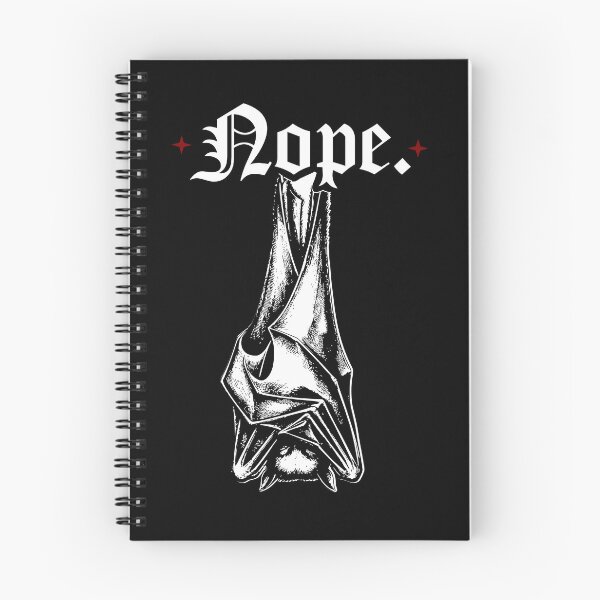 Item preview, Nope Funny Goth Bat Introvert Sarcastic designed and sold by LinaValearte.
