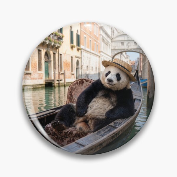 Item preview, Panda Bear Soaks Up Venice Gondola Ride designed and sold by Tridentulus.
