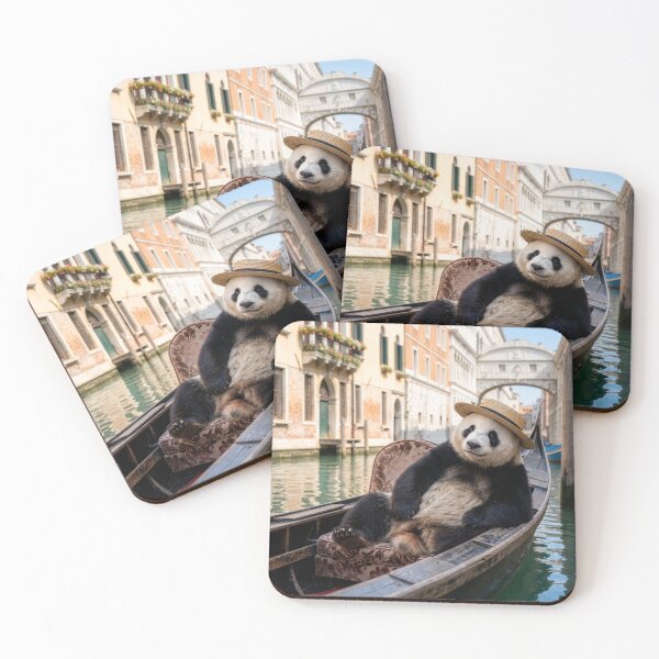 Item preview, Panda Bear Soaks Up Venice Gondola Ride designed and sold by Tridentulus.